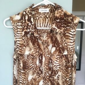 Calvin Klein dress animal print